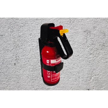 Különböző típusú kézi tűzoltó készülékek, beleértve a porral, habbal és gázzal oltókat