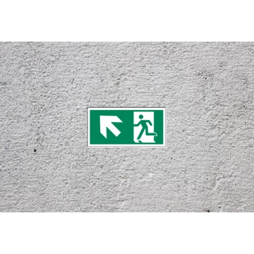 Utánvilágító biztonsági jelzések, piktogramok és tűzvédelmi táblák