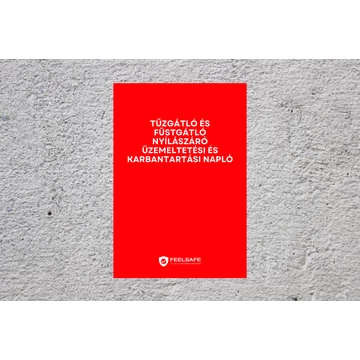 Tűzvédelmi naplók különböző típusai, beleértve a tűzvédelmi oktatási naplót, tűzjelző naplót, hő és füstelvezetés üzemeltetési naplót