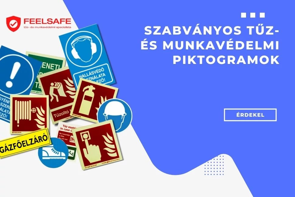 Tűzvédelmi piktogramok széles választéka