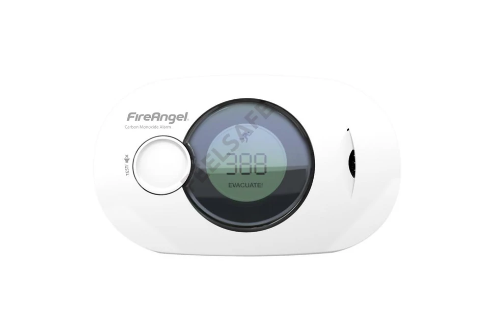 FireAngel FA3322-INT szén-monoxid vészjelző, beépített, nem cserélhető lítium elem, 10 év várható üzemidő, LCD kijelző, fehér FA3322-INT