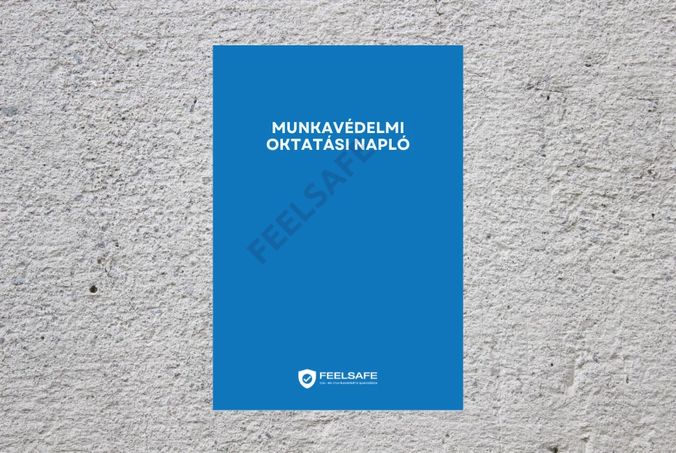 Munkavédelmi naplók különböző típusai, beleértve a munkavédelmi oktatási naplót, emelőgép naplót és ittasságvizsgálati naplót