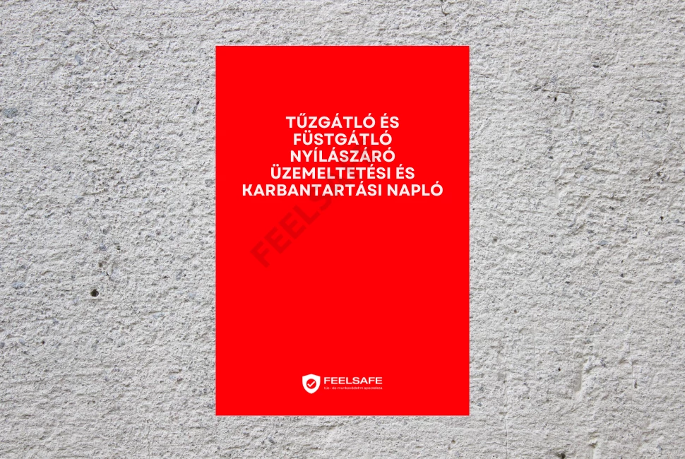 Tűzvédelmi naplók különböző típusai, beleértve a tűzvédelmi oktatási naplót, tűzjelző naplót, hő és füstelvezetés üzemeltetési naplót