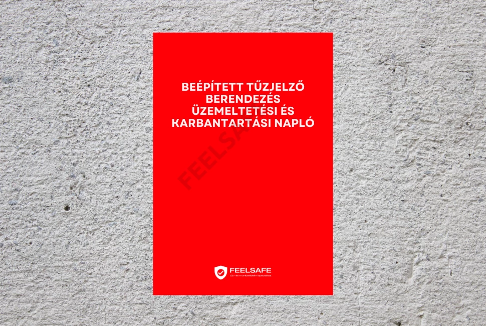 Tűzvédelmi naplók különböző típusai, beleértve a tűzvédelmi oktatási naplót, tűzjelző naplót, hő és füstelvezetés üzemeltetési naplót