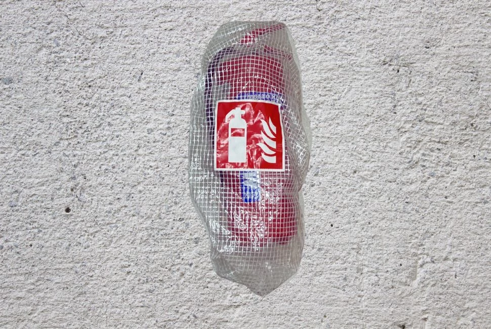 Tűzoltó készülék védőhuzat - ÁTLÁTSZÓ