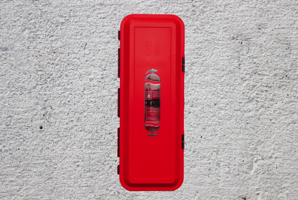 Tűzoltó készülék 9/12kg-os tároló műanyag doboz - TGK, LKW, KÜLTÉRI - BAWER