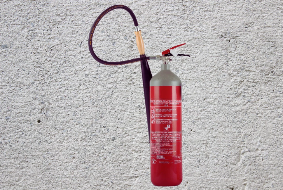 MOBIAK 5 kg-os CO2 Szén-dioxiddal oltó kézi tűzoltókészülék 89B oltásteljesítmény