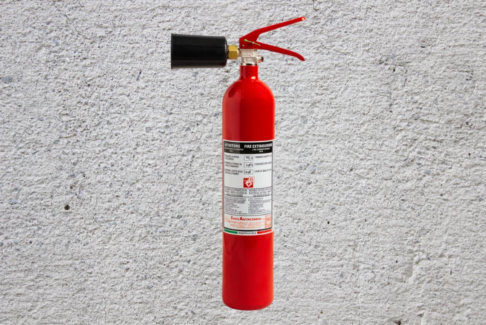 EMME 2 kg-os CO2 szén-dioxiddal oltó tűzoltó készülék - 2024-es gyártás!