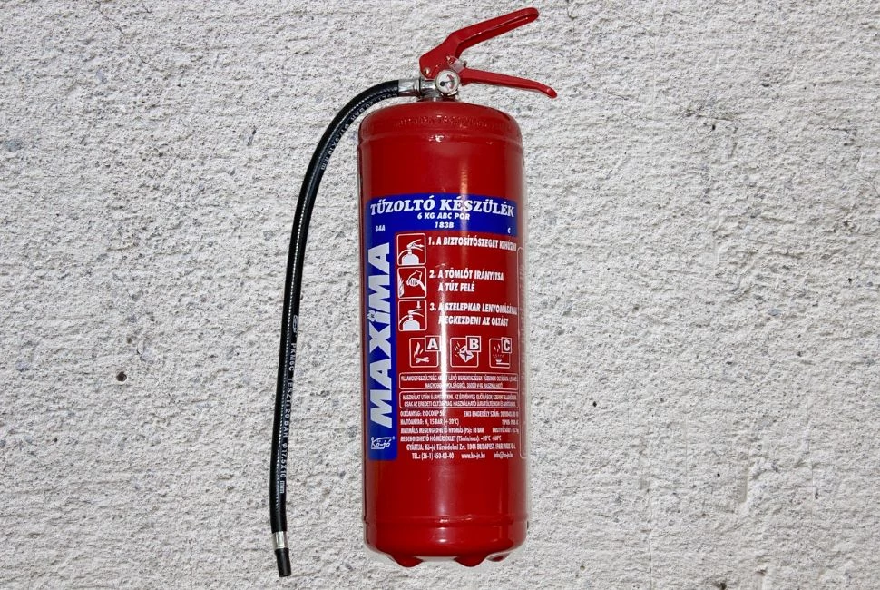 Maxima PKM6C 6 kg-os ABC porral oltó tűzoltó készülék