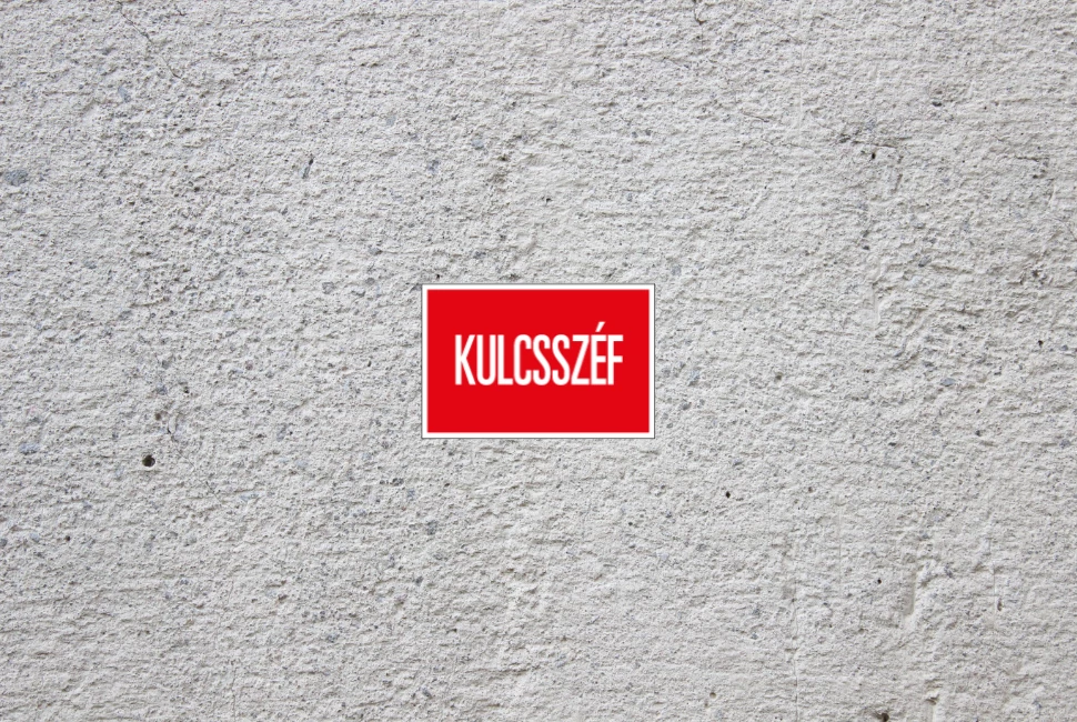 Kulcsszéf öntapadó matrica 150 mm x 100 mm vinil