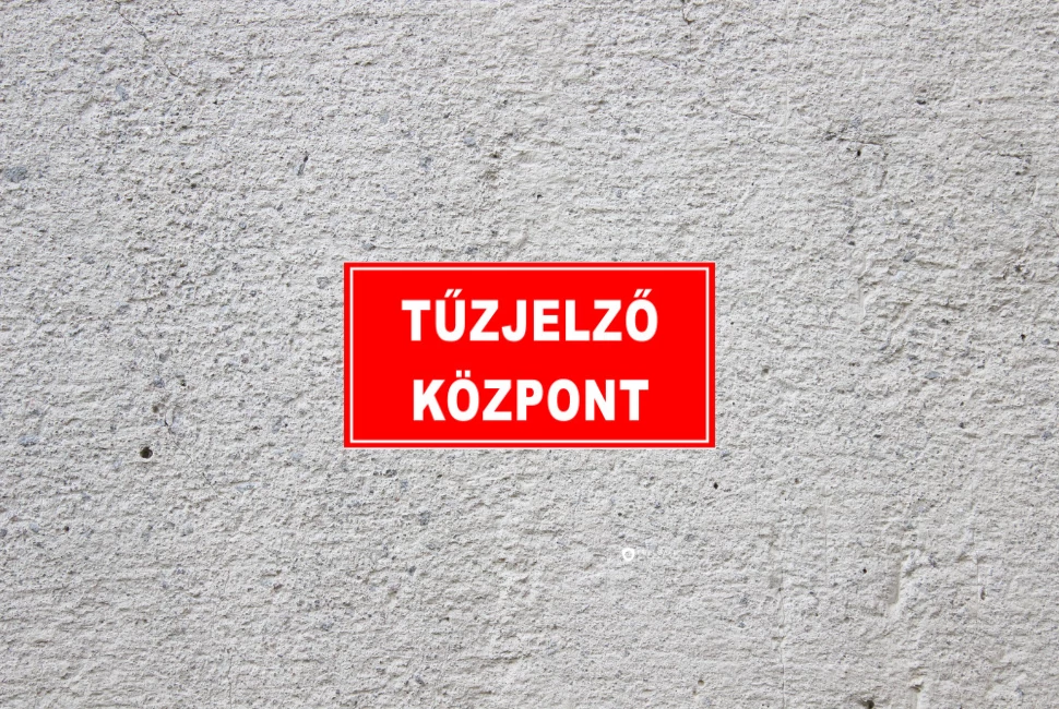 Tűzjelző központ piktogram 300 mm x 150 mm